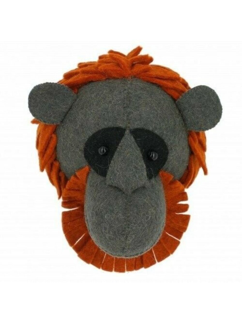 FIONA WALKER Felt Orangutan Wall Decor Head NEW NWT